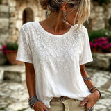 Vintage Floral Print Blouse
