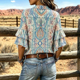 Vintage Floral Print Shirt