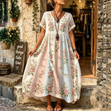 Casual Floral Print Dress