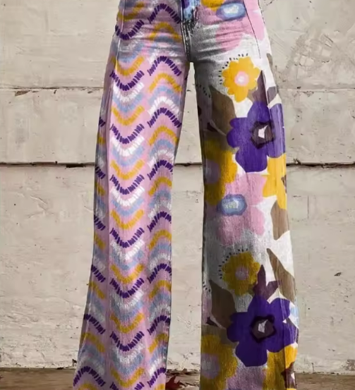 Isadora™ | Floral Boho Trousers