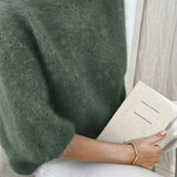 EMBER | SOLID COLOR CREW NECK SWEATER