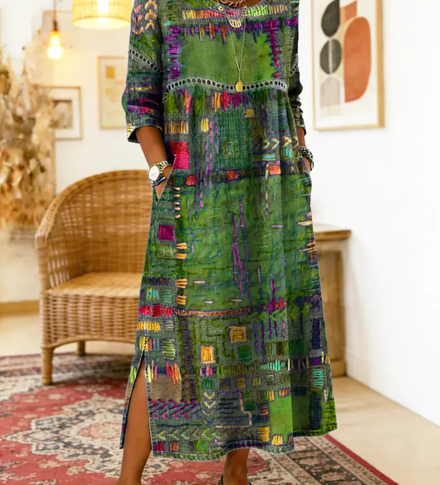 Sabine™ — BOHEMIAN PRINT MAXI DRESS
