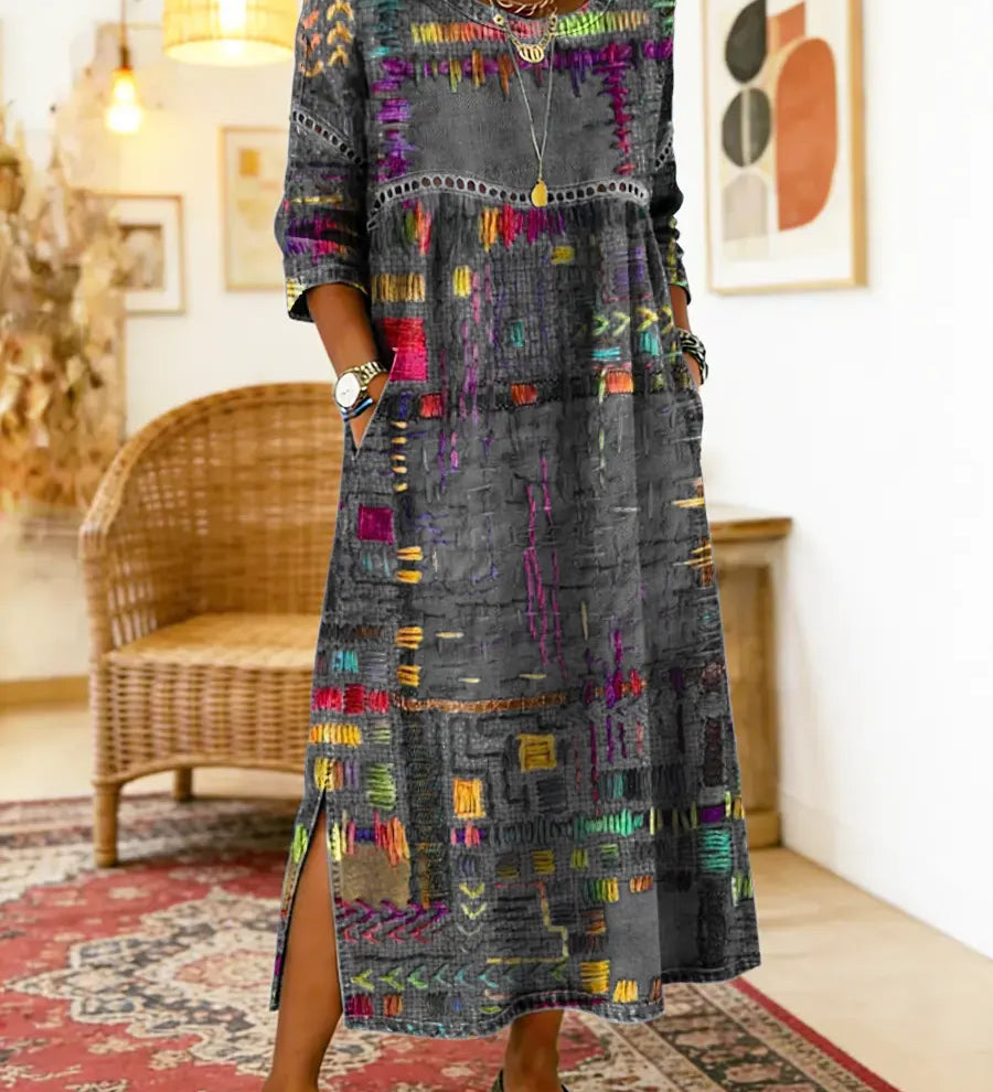 Sabine™ — BOHEMIAN PRINT MAXI DRESS