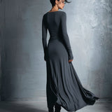 YASMINA | MAXI DRESS WITH SIDE TIE