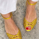 Soledad™ | Braided Gold Sandals