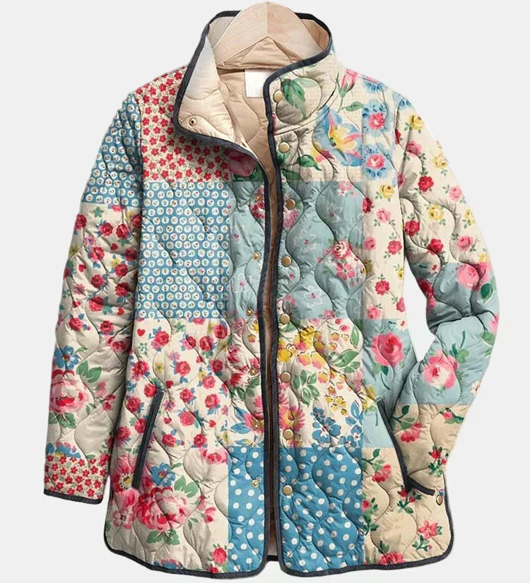 OLIVIA | Quilted Floral Patchwork Jacket Chloé