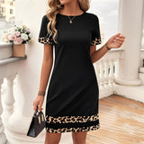 Vintage Leopard Print Dress