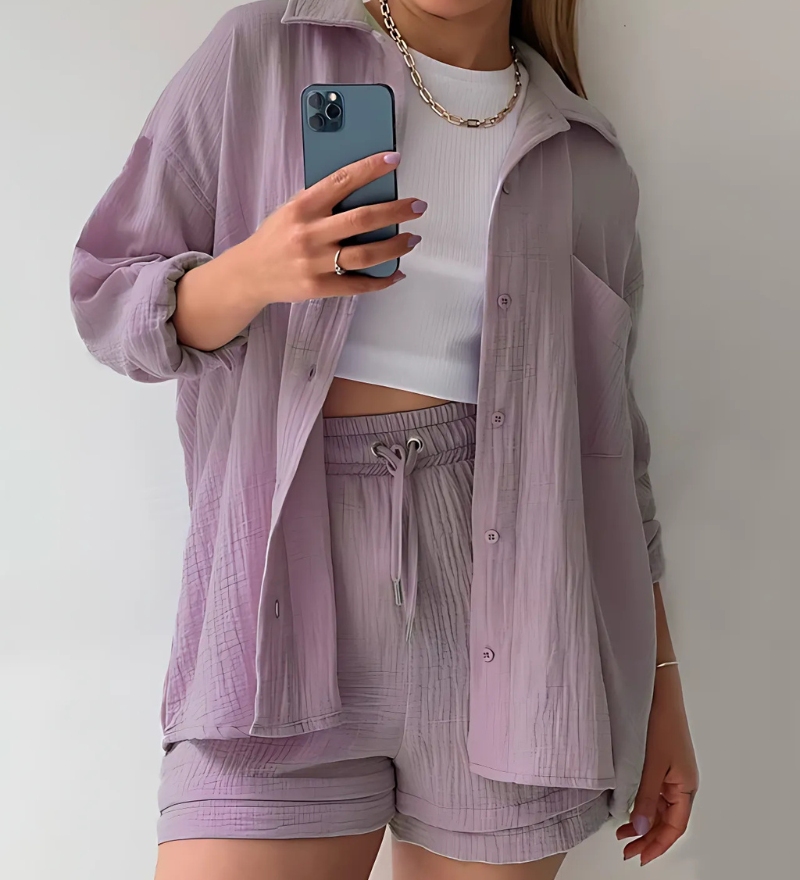 PHOEBE | COTTON SHORTS SET