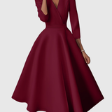 AVELIE | HIGH-WAISTED SLIM-FIT MIDI DRESS WITH FAIRY CHARM