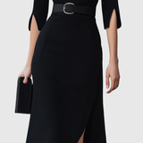 BLYTHEWYN | CLASSIC BLACK MIDI DRESS