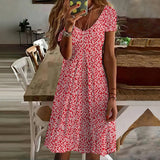 Casual Floral Print Dress