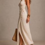 Nerina | Draped Midi Wrap Dress