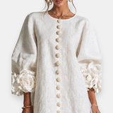 Marcelle | Relief Flower Dress