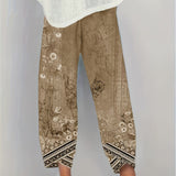 BRIELLE | BOTANICAL WIDE-LEG TROUSERS
