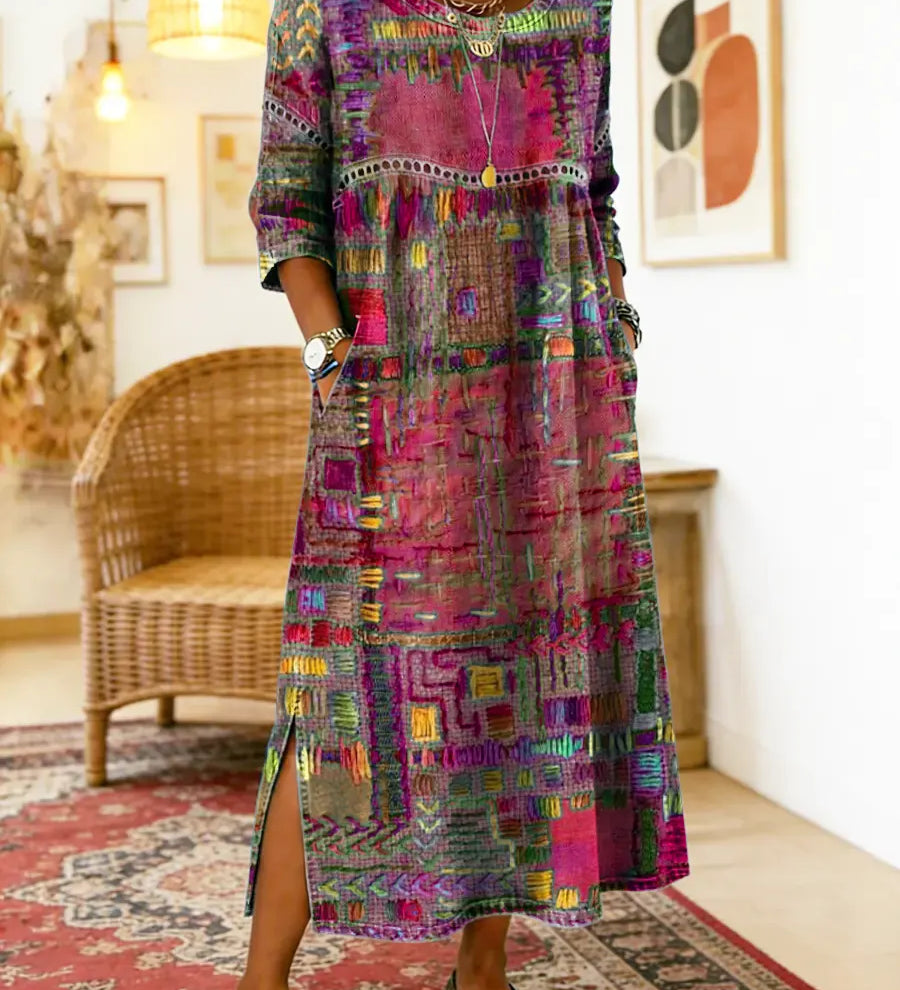 Sabine™ — BOHEMIAN PRINT MAXI DRESS