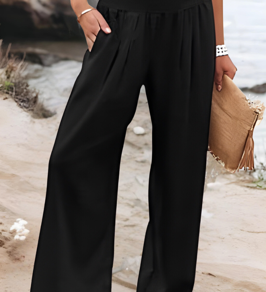 ANNELISE | SMOCKED WAIST TROUSERS
