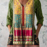 Helen | Long Blouse with V-Neck