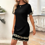 Vintage Leopard Print Dress