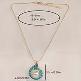 Shell Pearl Pendant Necklace