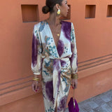 Valeria™ | Satin Wrap Dress
