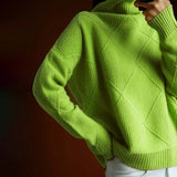 Casual Knit Pullover in Solid Colour