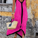 Silvana | Midi Dress in Colour Blocks