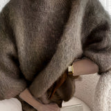 EMBER | SOLID COLOR CREW NECK SWEATER
