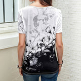 Flower Block Colour T-Shirt