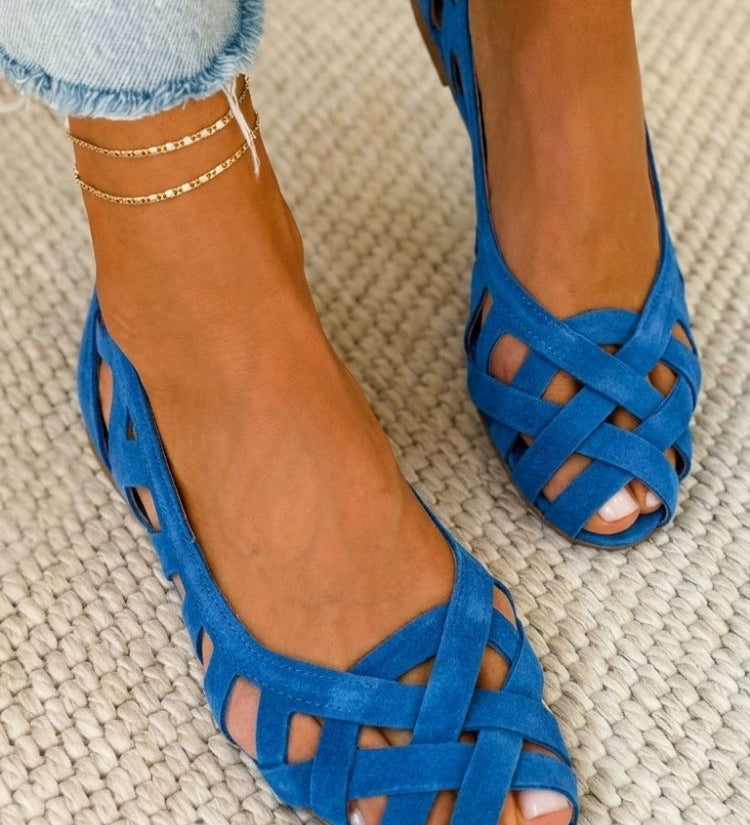 Manuela™ | Woven Flat Sandals