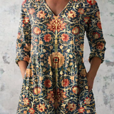 Louise | Long Blouse with V-Neck