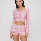 Soft Girl Floral PJ Set