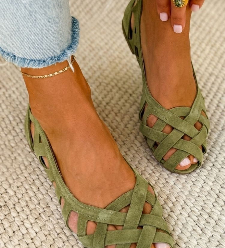 Manuela™ | Woven Flat Sandals