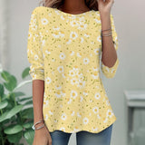 【Long Sleeves】Vintage Floral Print T-Shirt