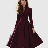 Lucy | V-NECK MIDI DRESS