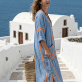 Avenor | V Neck Soft Structure Midi Dress