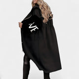 Manca – Elegant coat-style cardigan with hood