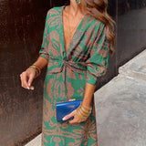 Celeste | Midi Dress with Floral Elegance