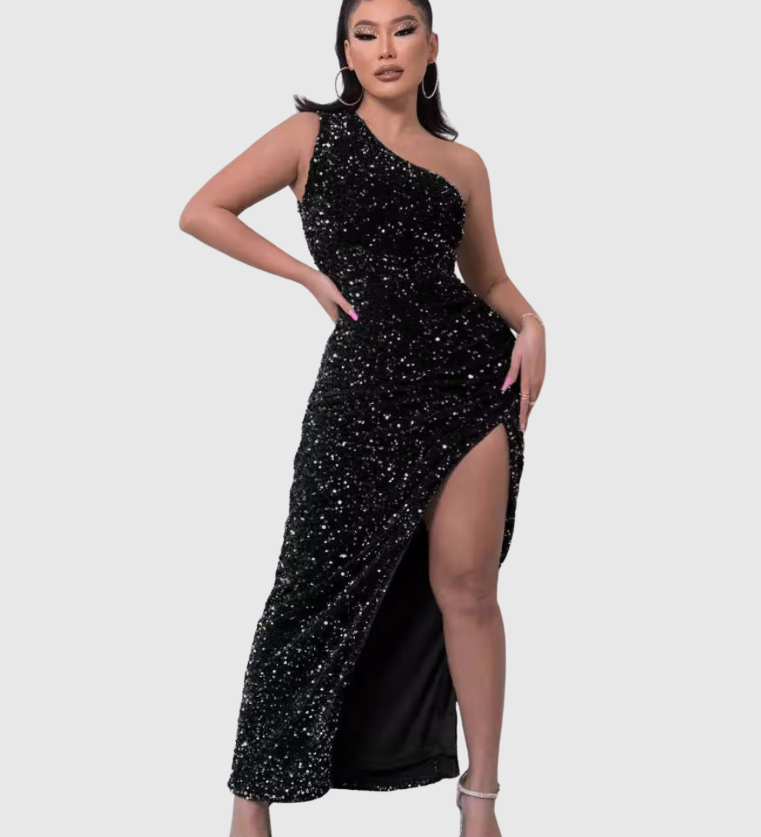 LILLIAN | LUXE ONE-SHOULDER EVENING DRESS