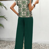 Amelia | Elegant Paisley Two-Piece Set