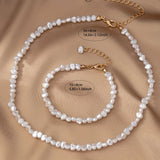 Set of Necklace and Bracelet in Baroque Pearls