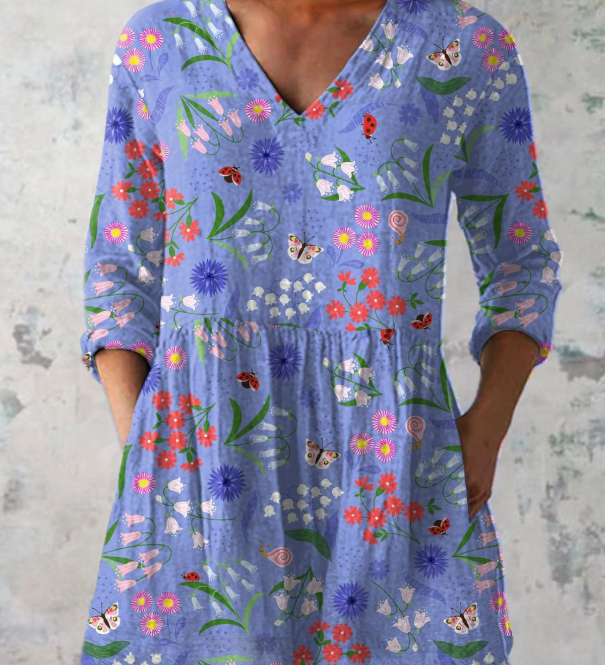 Rosie | Long Blouse with V-Neck