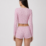 Soft Girl Floral PJ Set