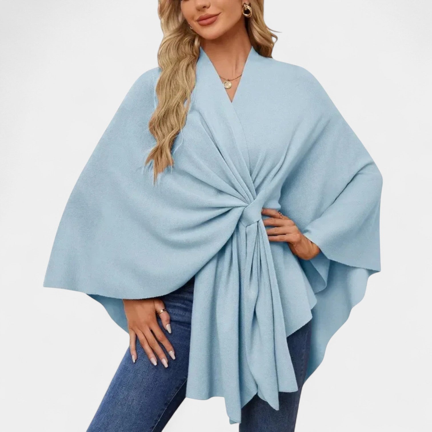Daniela – Elegant Soft Fall Jacket with Bow