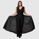 ZORAIDA QUINN | STYLISH SLEEVELESS JUMPSUIT DRESS