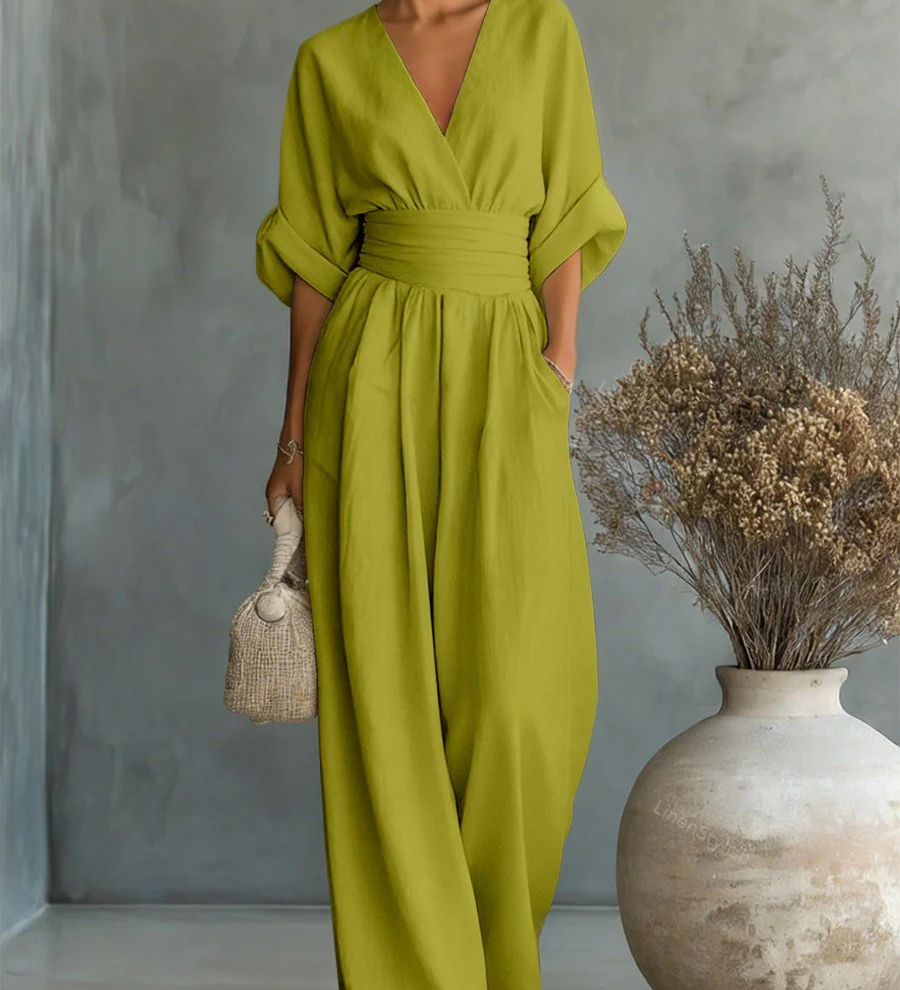 Victoria | Effortless V-Neck Jumpsuit