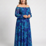 Aspen | Off Shoulder Floral Maxi Dress