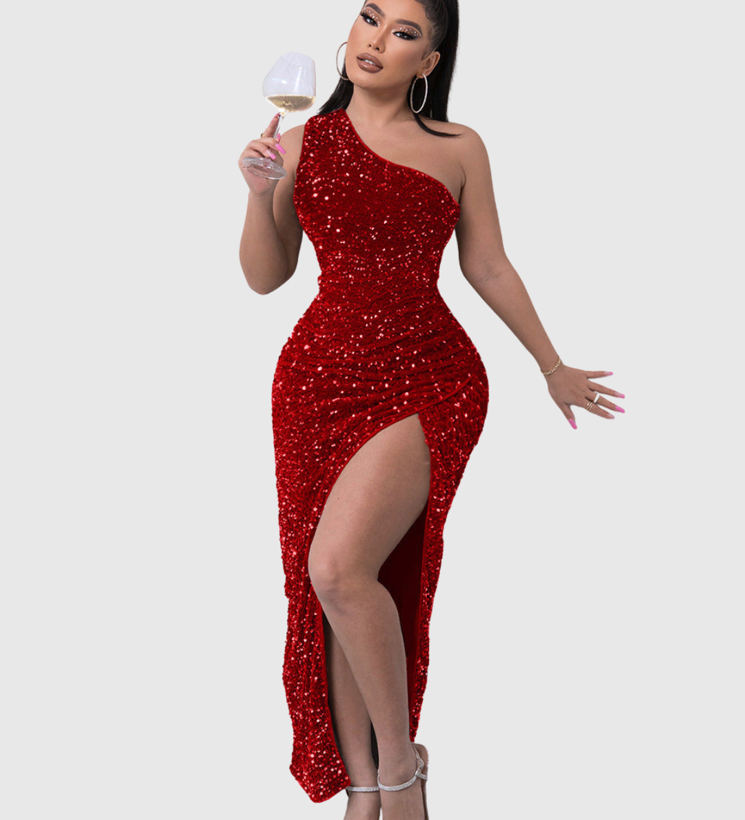 LILLIAN | LUXE ONE-SHOULDER EVENING DRESS