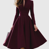Lucy | V-NECK MIDI DRESS