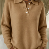 HAYDEN | SOFT KNIT POLO SWEATER