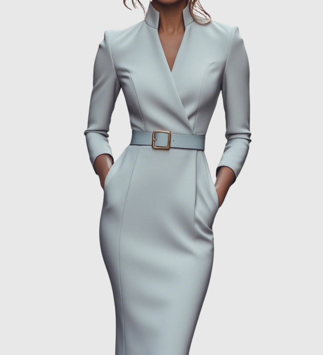 CLARIBEL | REFINED MIDI DRESS